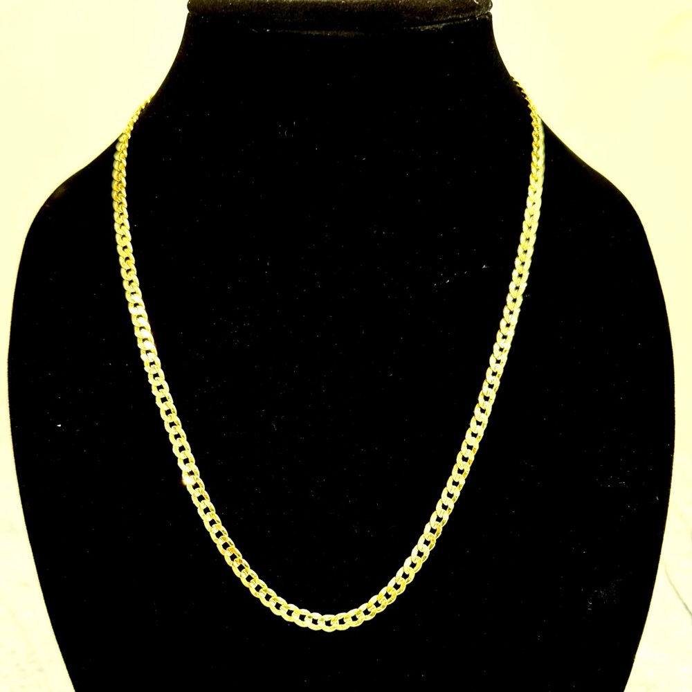 22” Elegant Cuban Gold Chain Necklace